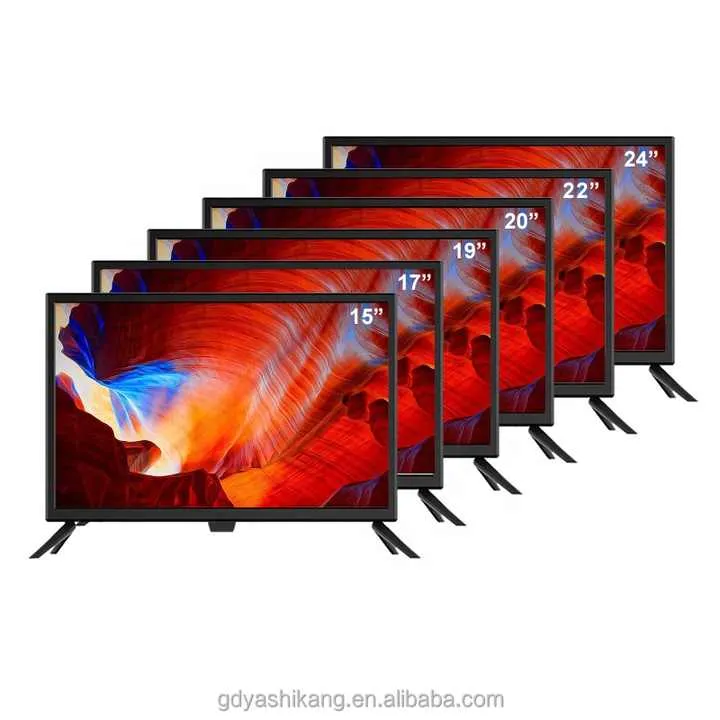 بسعر المصنع تلفزيون صغير محمول 19 بوصة . Factory Price 19 Inch Portable Mini TV Small Size Flat