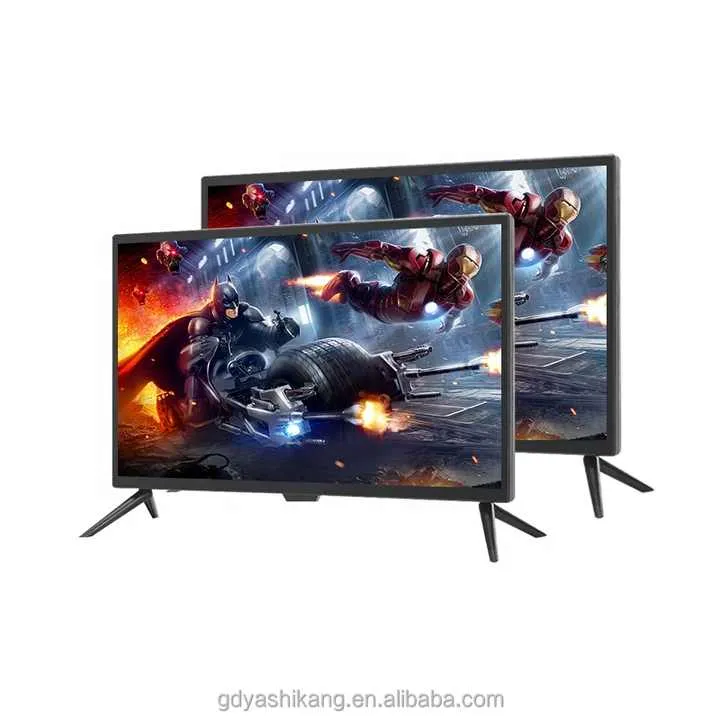 بسعر المصنع تلفزيون صغير محمول 19 بوصة . Factory Price 19 Inch Portable Mini TV Small Size Flat