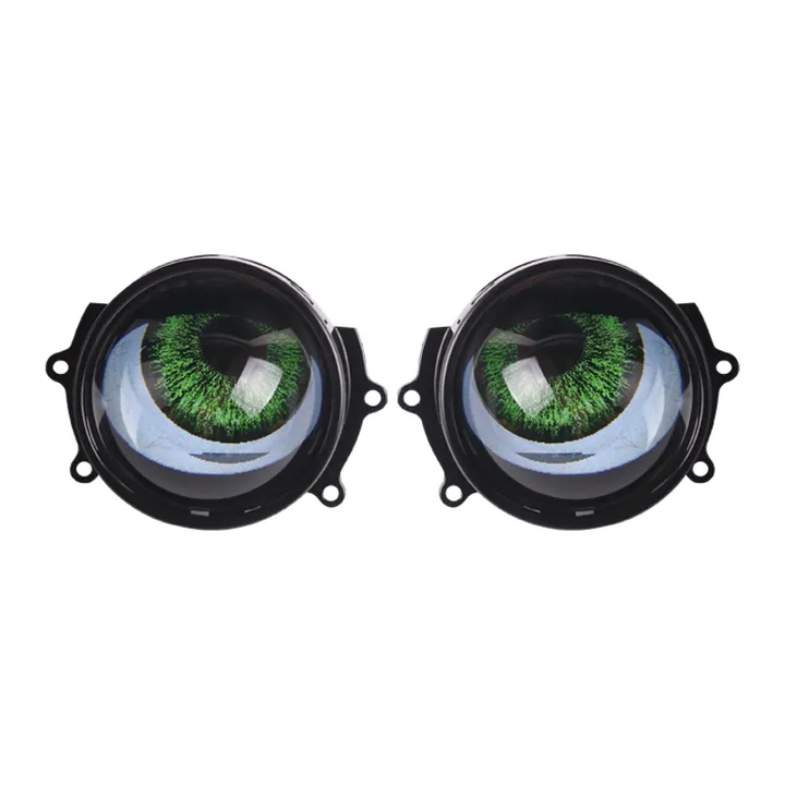 أزياء 3 بوصة عيون الشيطان عدسة تركيب ضوء . Fashion 3 Inch Devil Eyes Lens Car Light Mount