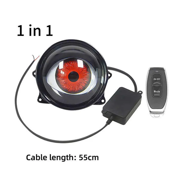 أزياء 3 بوصة عيون الشيطان عدسة تركيب ضوء . Fashion 3 Inch Devil Eyes Lens Car Light Mount