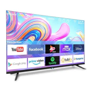 بدون إطار بكسل em تلفزيون ذكي 2K Ultra HD . Frameless Pixel EM Smart TV 2K Ultra HD andid WebOS