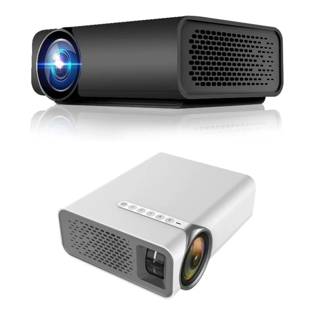 1080P Wireless Screen Mirroring Projector | Small LED | White