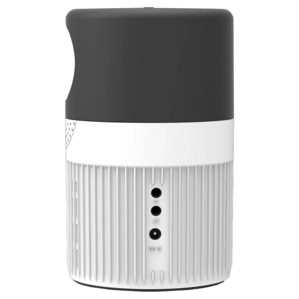 3000 Lumens WiFi Mini Projector with Screen Mirroring Support | Black White