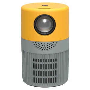3000 Lumens WiFi Mini Projector with Screen Mirroring Support | Grey Yellow