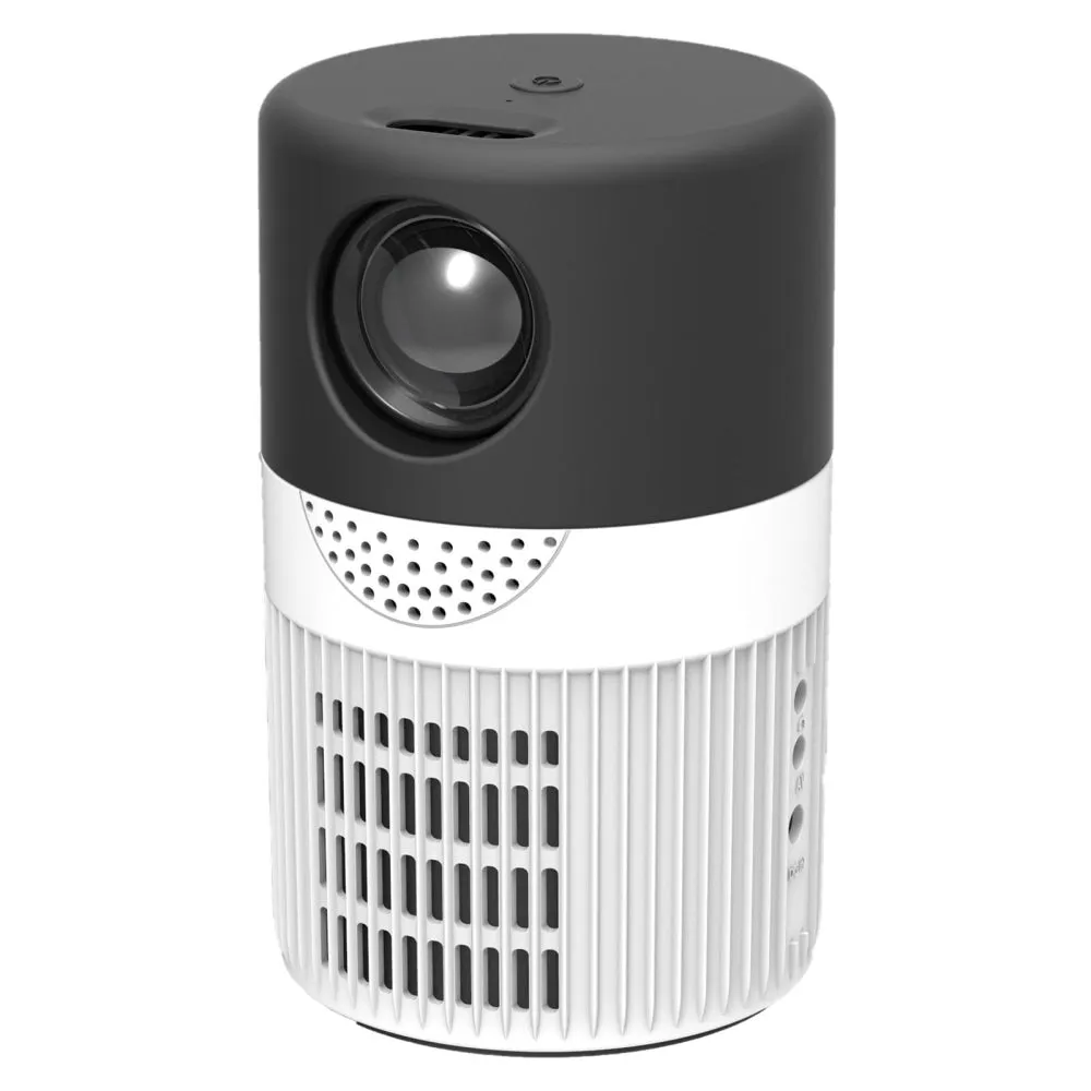 3000 Lumens WiFi Mini Projector with Screen Mirroring Support | Grey Yellow