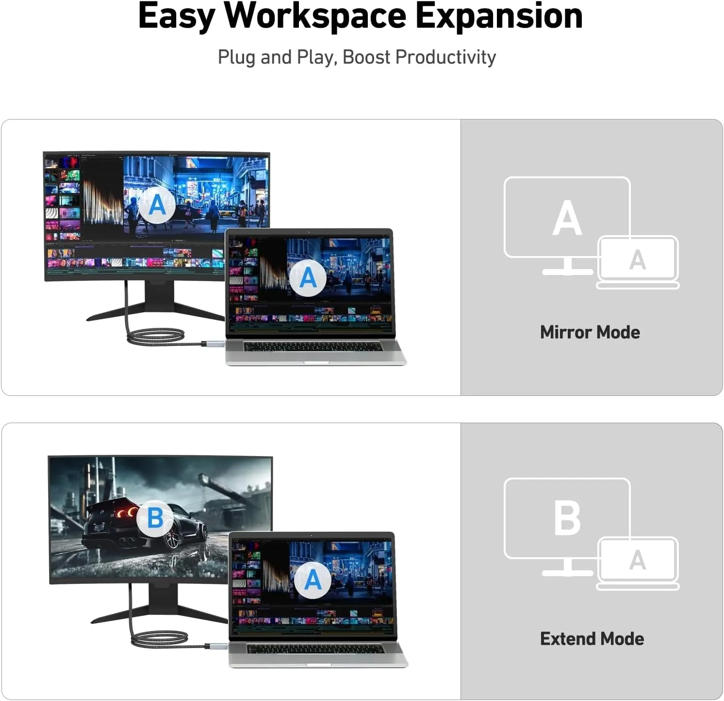 4K DisplayPort to HDMI Cable | 4.5m