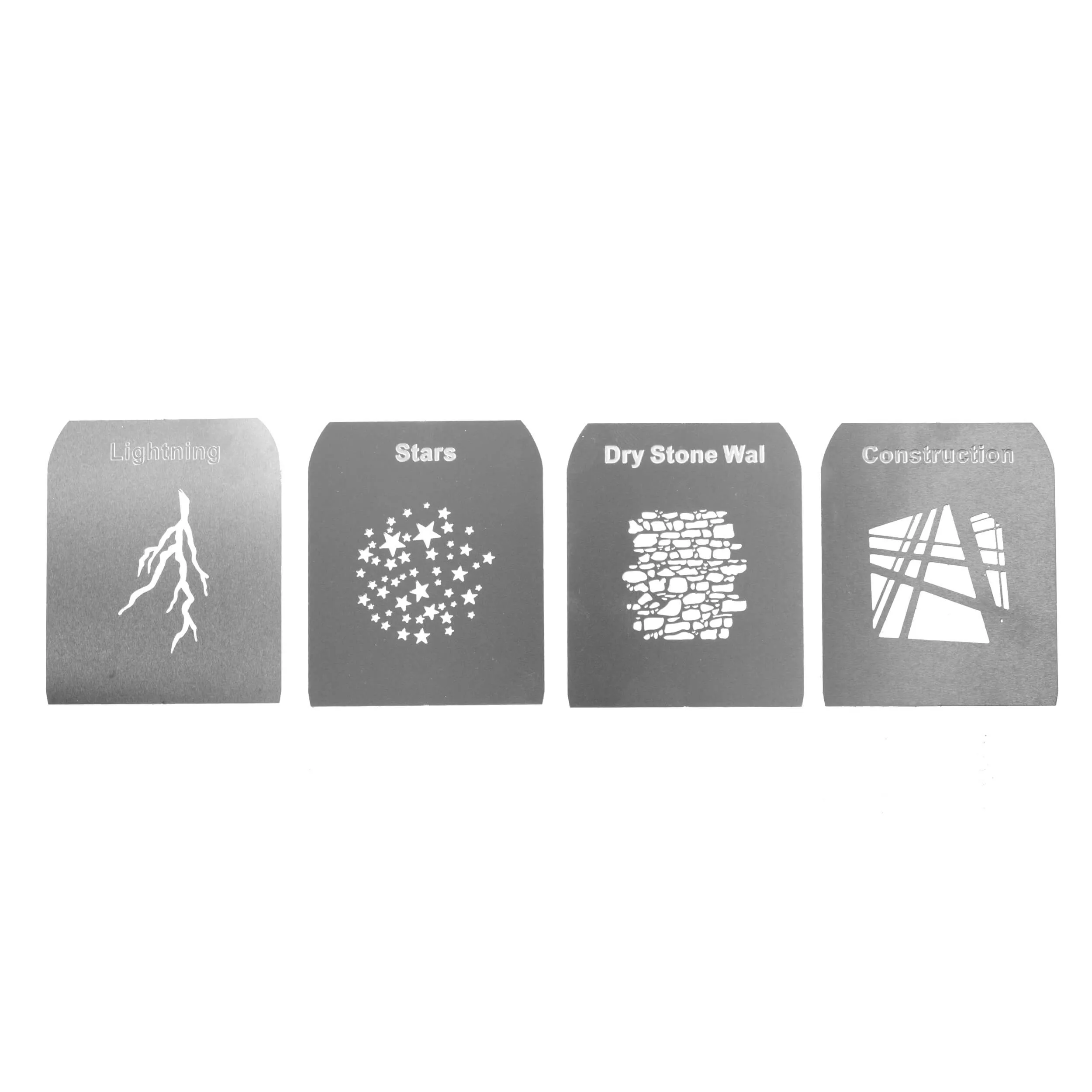 Accessories Gobos Metal Plates For Spot Projectors (Set H) - CLEARANCE