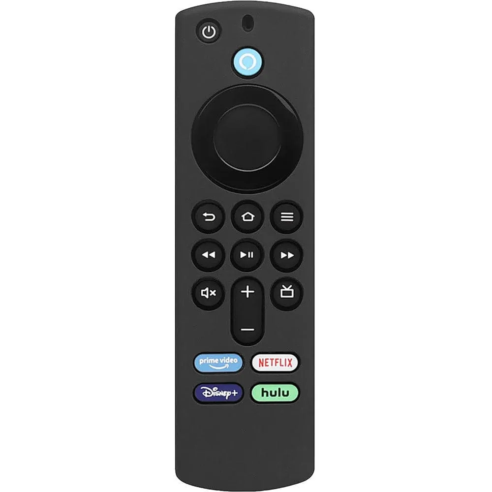 Amazon Fire TV Stick 4K (3rd Gen) Remote Black Silicone Case - Apple AirTag