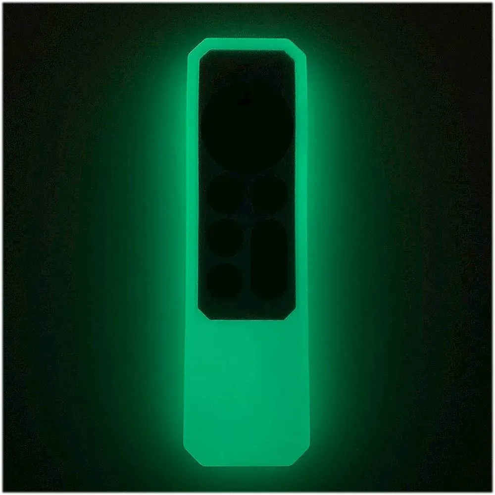 Apple TV 4K Remote Green Glow Silicone Case - Apple AirTag