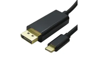 Astrotek 2m USB-C to DisplayPort Cable USB 3.1 Type-C Male to DP Male iPad Pro Macbook Air Samsung Galaxy S10 S9 MS Surface Book CBAT-USBCDP-2 [PC]