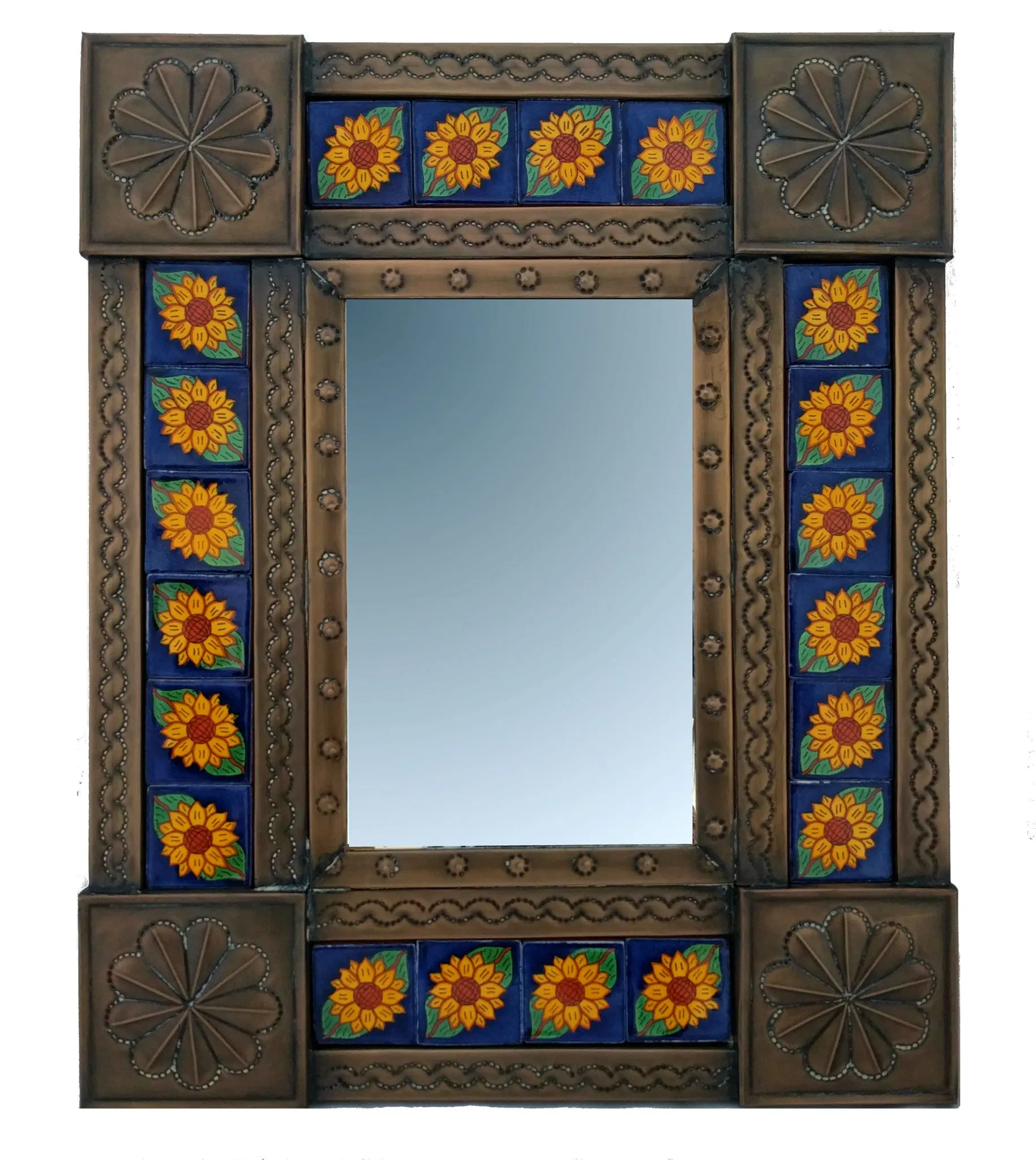 Beautiful Tiled Mirror (51x41cm)