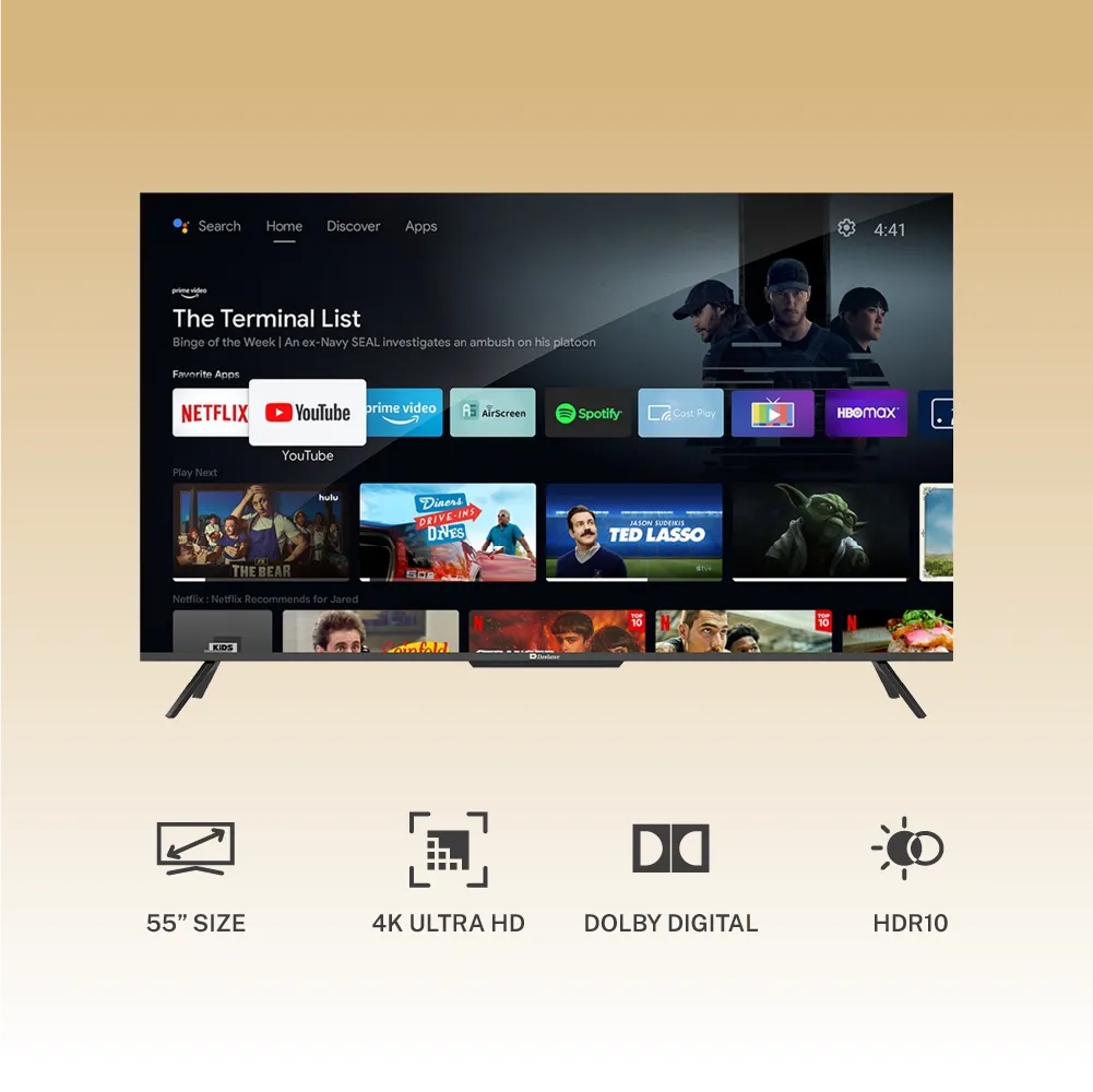 Dawlance 55 - Inches  4K UHD LED TV  Canvas series 55G3AP Narrow Bezel Screen