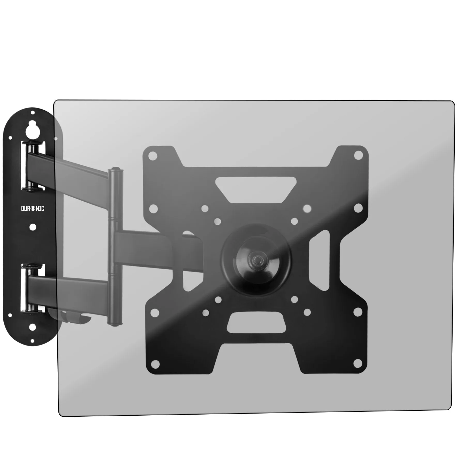 Duronic TVB1135 TV Bracket, Cantilever Wall Mount for 23-37" Television Screen, Tilting Action  15°/-15, Fits up to 200x200mm, For Flat Screen (25kg)