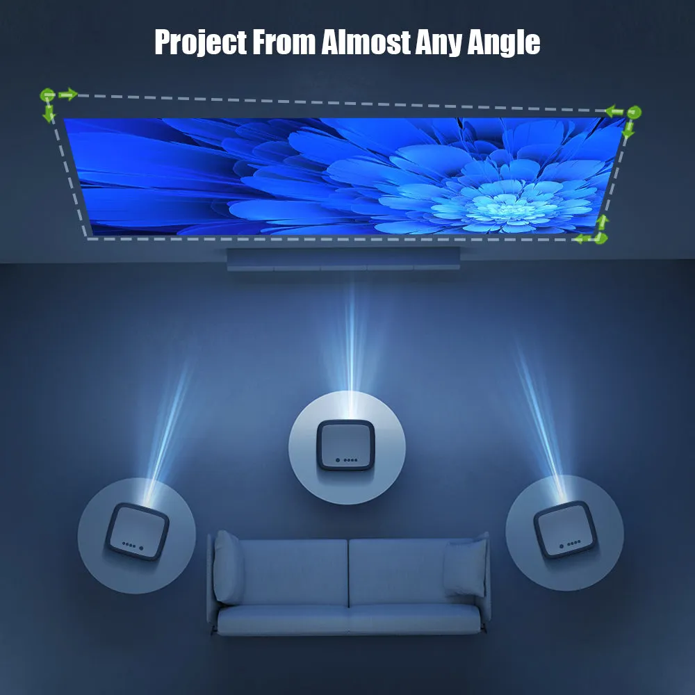 Full HD 1080P 4K Projector with Auto Focus & WiFi