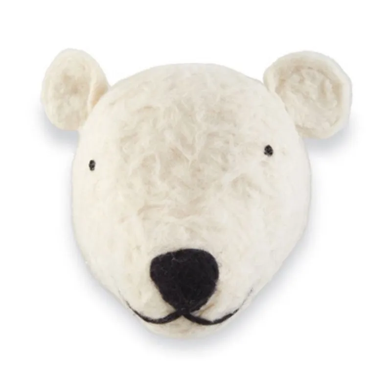 Large White Bear Wall Mount