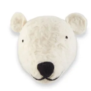 Large White Bear Wall Mount