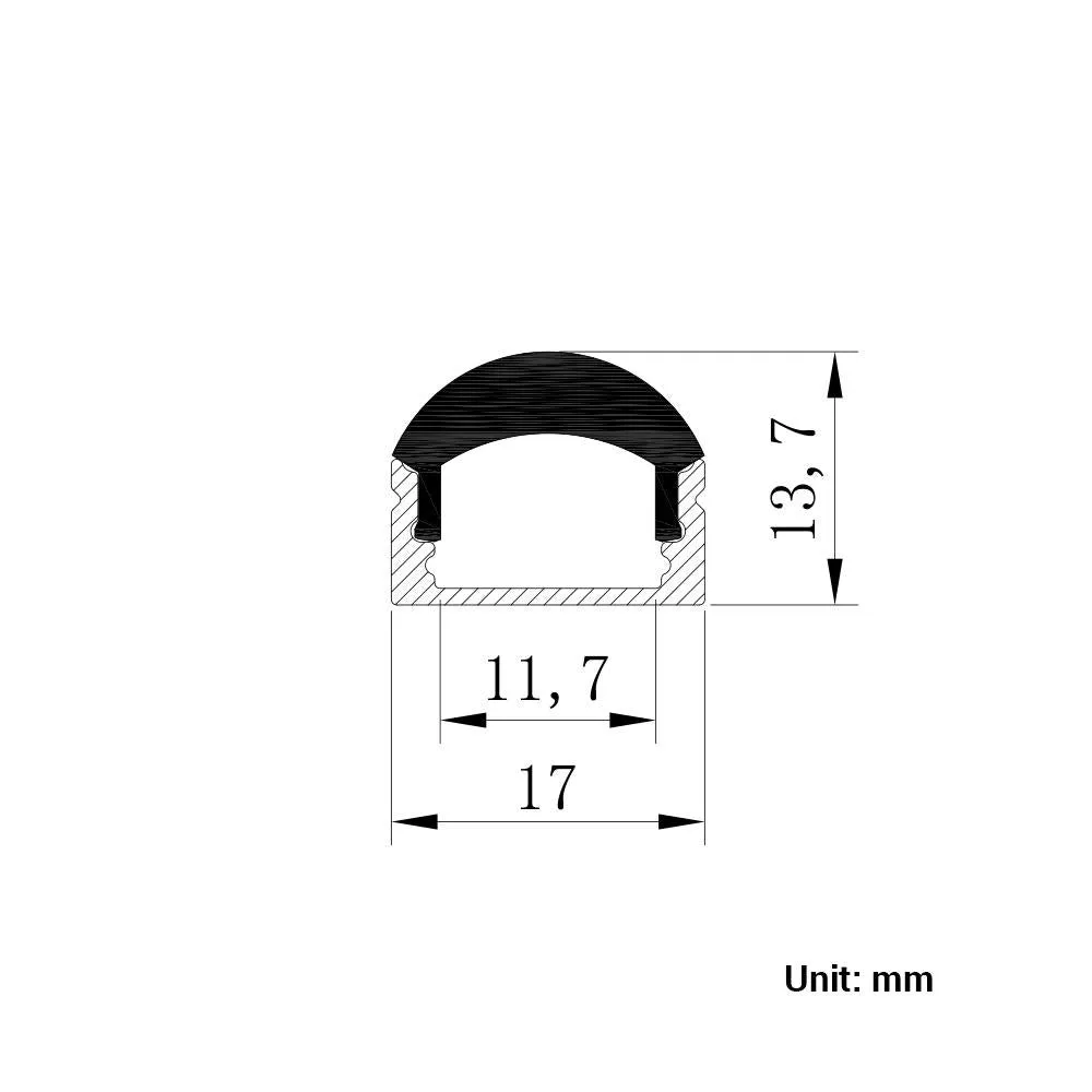 LED 60 Degree Wall Grazer Aluminum Channel