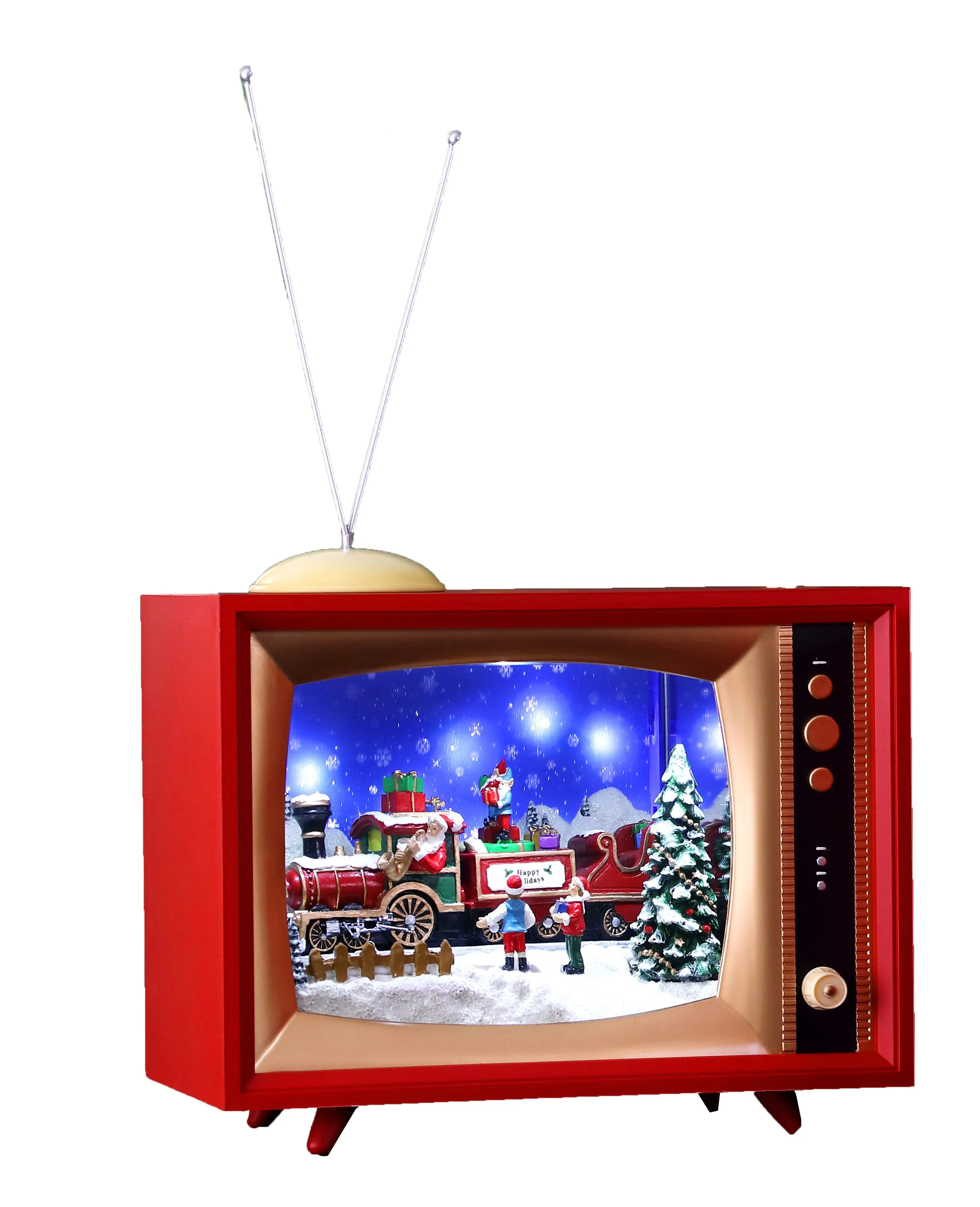 Lg. Cascading Snow Screen w/ Train