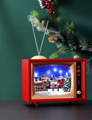 Lg. Cascading Snow Screen w/ Train