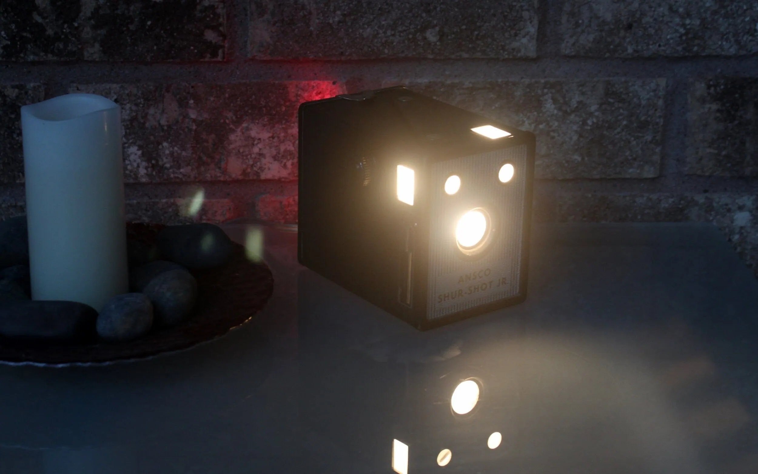 Mini Vintage LED Camera Lamp - Home Theater Lighting - Vintage Décor