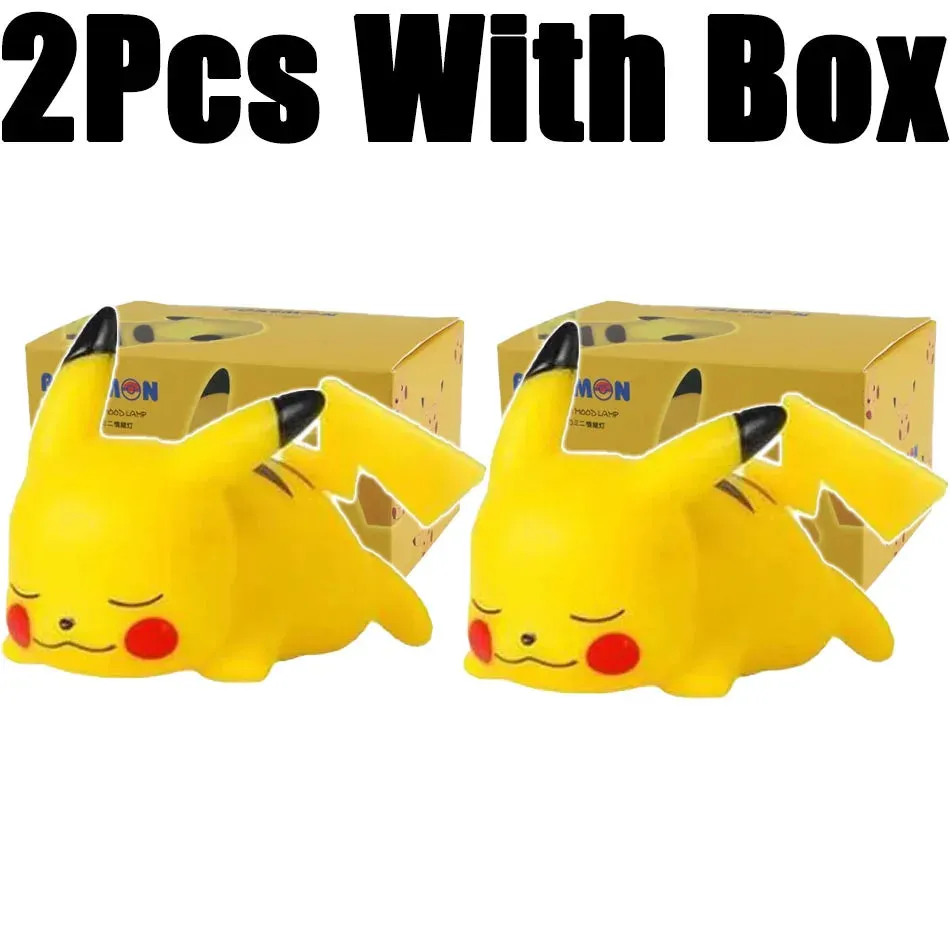 New Pokemon Pikachu Night Light Cute Anime Soft Light Bedroom Bedside LED Light Room Decoration Kawaii Dute Desk Decoration