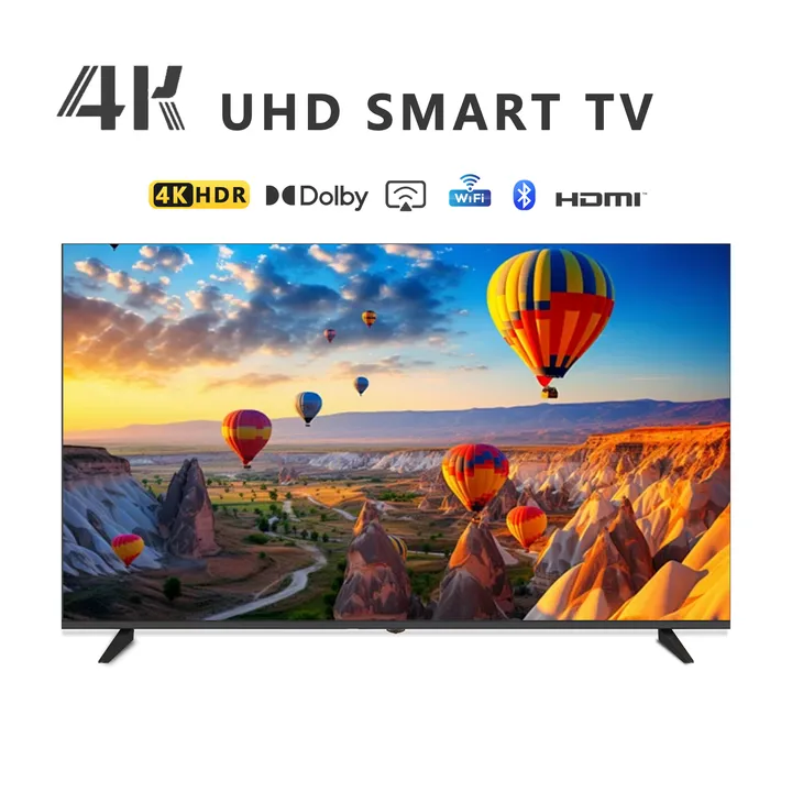 OEM شاشة كبيرة أندرويد 4K شاشة LED ذكية . OEM Big Screen Android 4K LED Smart TVs HD Hz 43" 55"