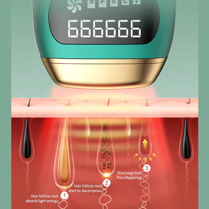 Painless Laser Hair Removal And Epilator Device