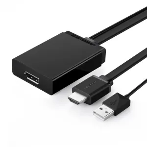 Ugreen Hdmi Male    Usb to DisplayPort Female Converter 4k@30Hz, 1080P@60Hz, 0.5m (40238)