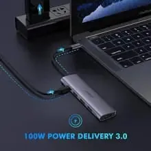 Ugreen Usb Type C 3.1 Hub With 4K Hdmi, 3*Usb 3.0 Ports For Macbook Pro 2017 2016, Dell Xps 15 13, Hp Spectre/Envy, Lenovo Yoga 720, Chromebook, Galaxy S9 S8 Port (50209)