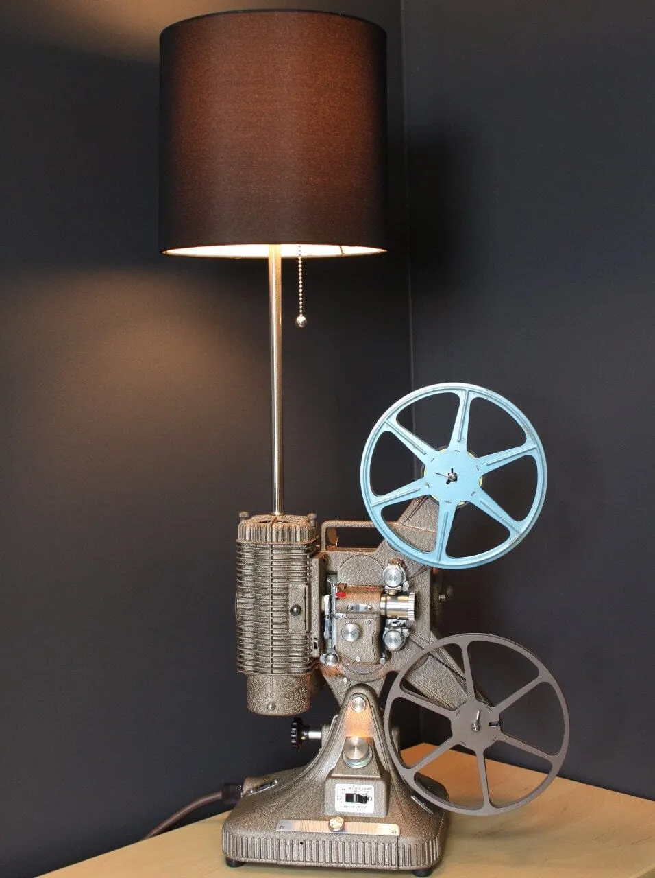 Vintage Table Lamp / Desk Lamp - Keystone Regal 8MM Projector - Hollywood & Movie Theater décor - Film Art